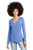 District® DT135 Women’s Perfect Tri® Long Sleeve V-Neck Tee (Basic Colors) (10 Colors)