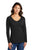 Port & Company® LPC450VLS Ladies Long Sleeve Fan Favorite™ V-Neck Tee (Basic Colors) (11 Colors)