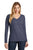 District ® DT6201 Women’s Very Important Tee ® Long Sleeve V-Neck (Basic Colors) (5 Colors)